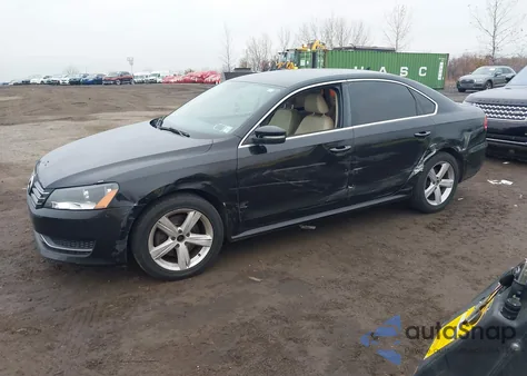 2013 Volkswagen Passat 2.5L Se from USA, damaged, VIN 1VWBP7A32DC004865